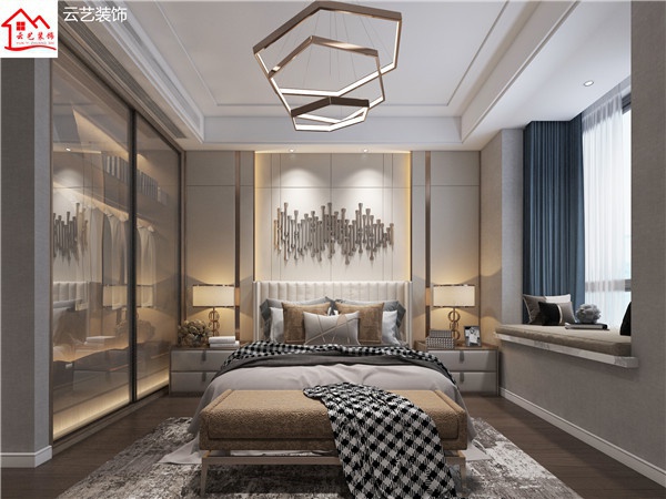 湖濱國際現代三房主臥